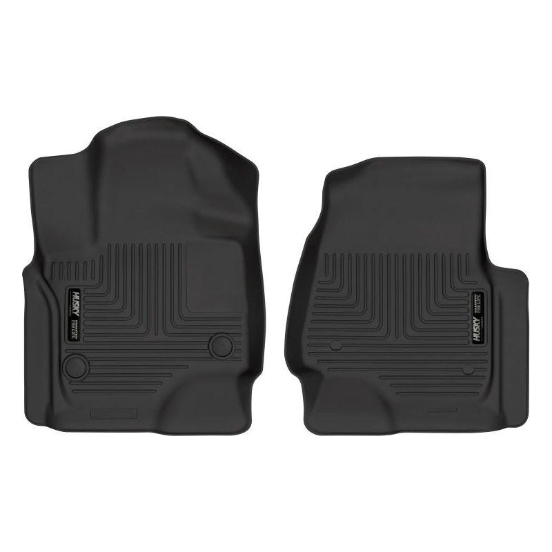 Husky Liners 18-22 Ford Expedition WeatherBeater Black Front Floor Liners-Floor Mats - Rubber-Husky Liners-HSL13341-SMINKpower Performance Parts