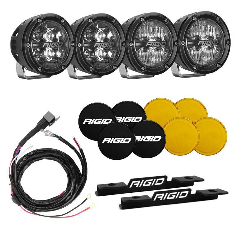Rigid Industries 2021 Ford Bronco A-Pillar Light Kit (Incl. 360-spot and 360-Drive) - SMINKpower Performance Parts RIG46722 Rigid Industries