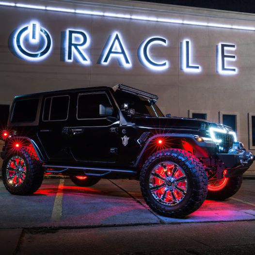 Oracle LED Illuminated Wheel Rings - Double LED - Red - SMINKpower Performance Parts ORL4228-003 ORACLE Lighting