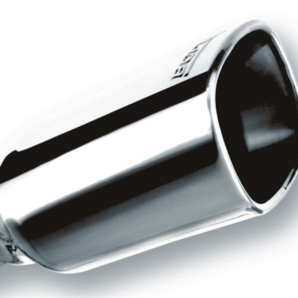 Borla 2.25in Inlet 3.28in x 3.5in Square Rolled Angle Cut x 7.88in Long Exhaust Tip-Tips-Borla-BOR20241-SMINKpower Performance Parts