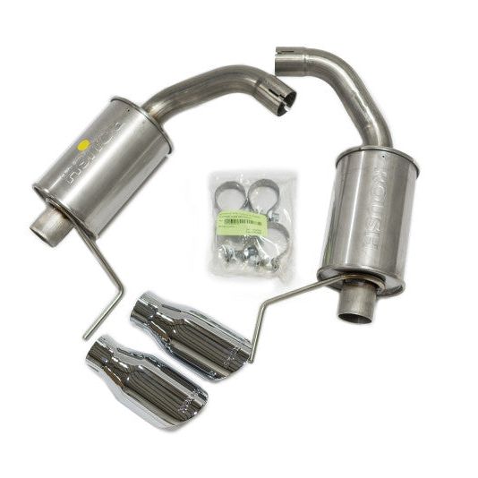 Roush 2015-2024 Ford Mustang 3.7L/2.3L V6/I4 Exhaust Kit w/ Round Tips-Axle Back-Roush-RSH421837-SMINKpower Performance Parts