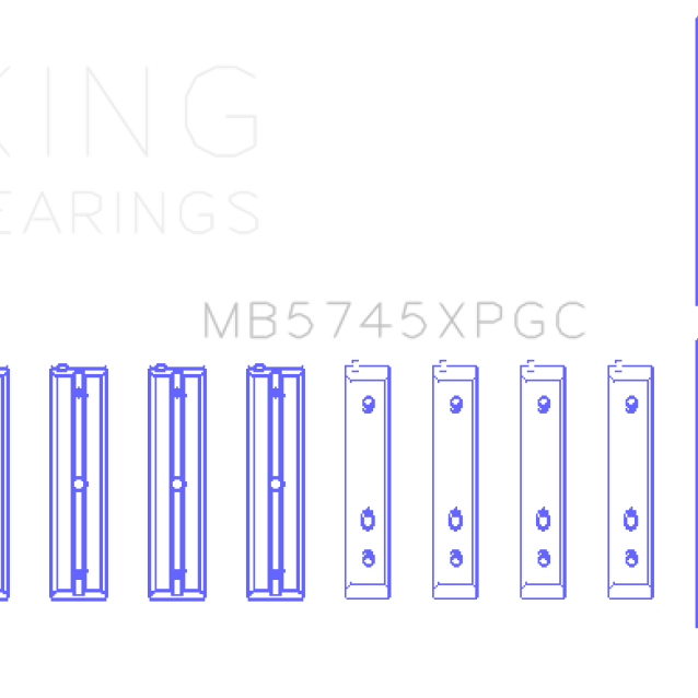 King Subaru FA20/Toyota 4U-GSE (Size STD) pMaxKote Performance Main Bearing Set - SMINKpower Performance Parts KINGMB5745XPGC King Engine Bearings