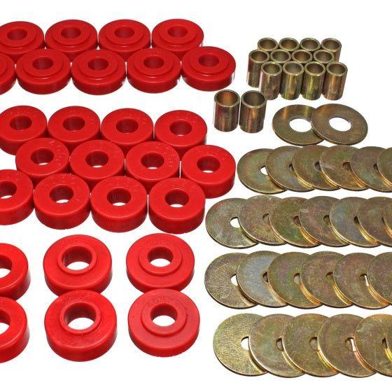 Energy Suspension 65-67 Chevy Malibu/Chevelle/El Camino/Monte Carlo Body Mount Set-Bushing Kits-Energy Suspension-ENG3.4111R-SMINKpower Performance Parts