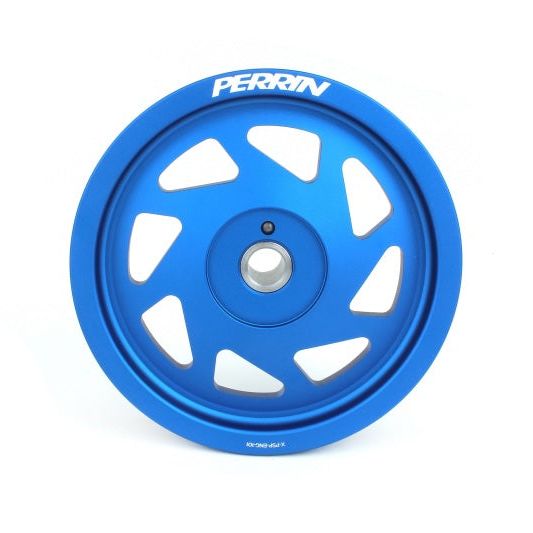 Perrin 2022 BRZ/86 / 19-22 Subaru WRX Lightweight Crank Pulley (FA/FB Eng w/Small Hub) - Blue - SMINKpower Performance Parts PERPSP-ENG-106BL Perrin Performance
