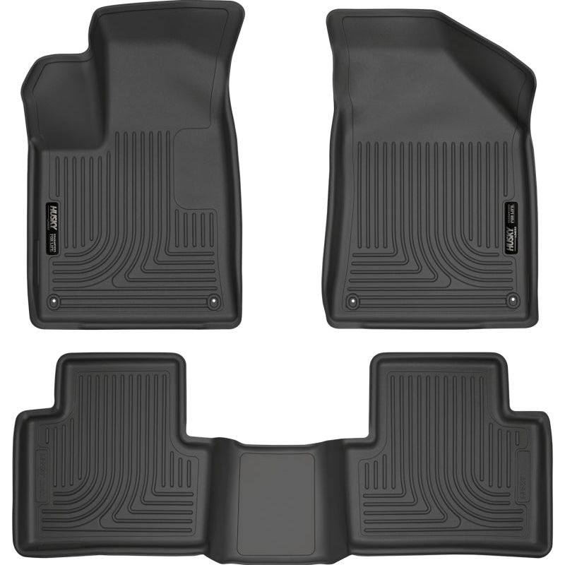 Husky Liners 15 Chrysler 200 Weatherbeater Black Front and Second Seat Floor Liners-Floor Mats - Rubber-Husky Liners-HSL99071-SMINKpower Performance Parts