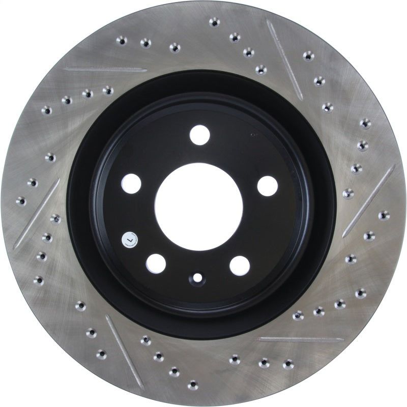 StopTech Slotted & Drilled Sport Brake Rotor-Brake Rotors - Slot & Drilled-Stoptech-STO127.33137L-SMINKpower Performance Parts