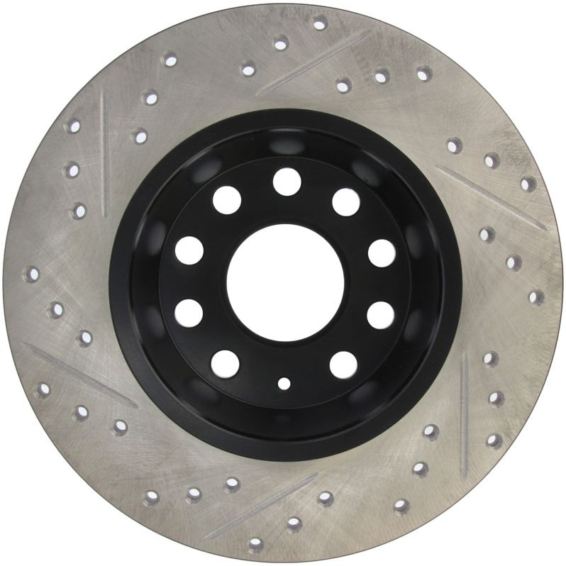 StopTech Slotted & Drilled Sport Brake Rotor-Brake Rotors - Slot & Drilled-Stoptech-STO127.33099L-SMINKpower Performance Parts