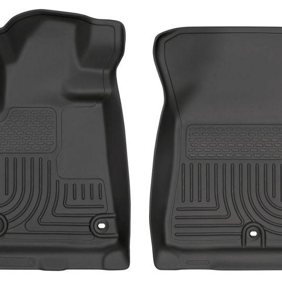 Husky Liners 12-13 Toyota Tundra Weatherbeater Black Front Floor Liners-Floor Mats - Rubber-Husky Liners-HSL18561-SMINKpower Performance Parts