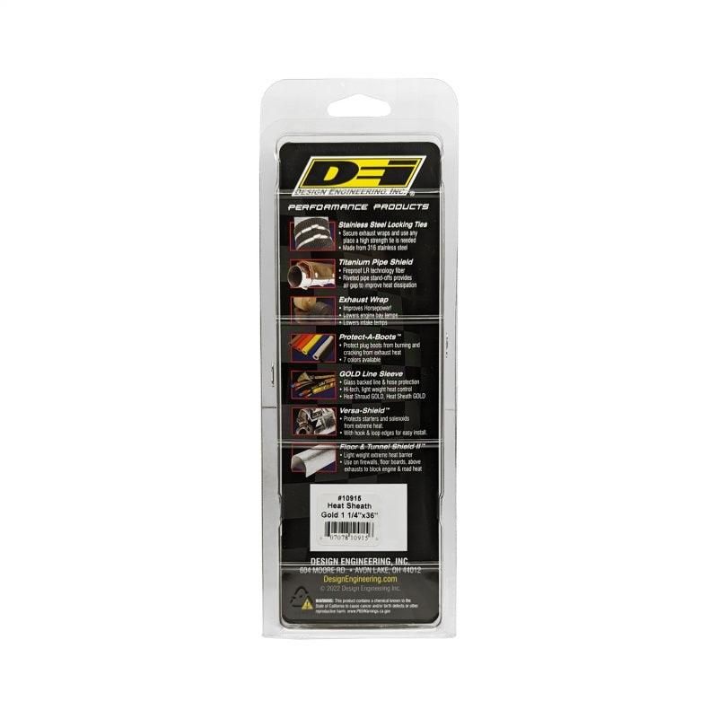 DEI Heat Sheath GOLD 1-1/4in x 36in - SMINKpower Performance Parts DEI10915 DEI