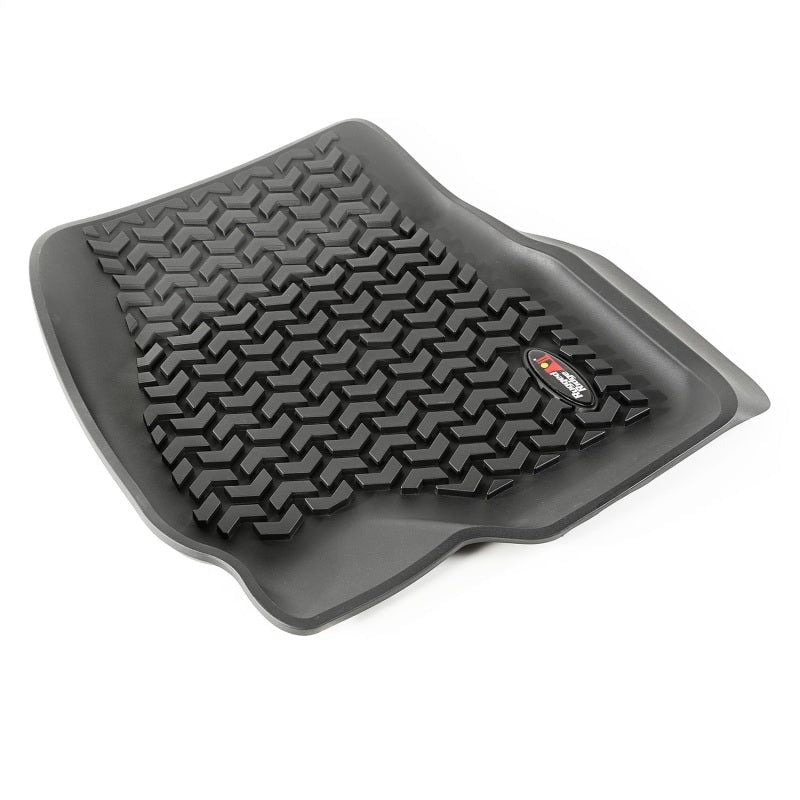 Rugged Ridge Floor Liner Front Black 2015-2020 Ford F-150 / Raptor / Extended / Super Crew Cab-Floor Mats - Rubber-Rugged Ridge-RUG82902.33-SMINKpower Performance Parts