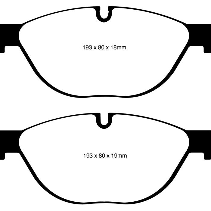 EBC 12-13 BMW 528 2.0 Turbo (F10) Performance Redstuff Front Brake Pads-Brake Pads - Performance-EBC-EBCDP32019C-SMINKpower Performance Parts