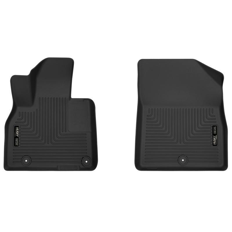 Husky Liners 2020 Kia Telluride X-Act Contour Front Black Floor Liners-Floor Mats - Rubber-Husky Liners-HSL55231-SMINKpower Performance Parts