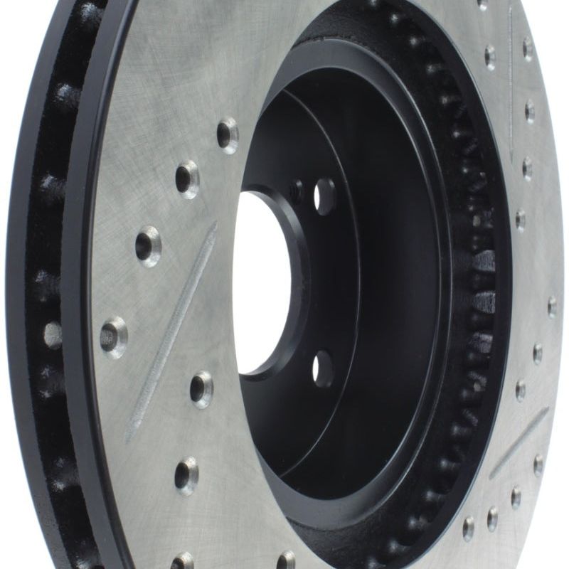 StopTech Slotted & Drilled Sport Brake Rotor-Brake Rotors - Slot & Drilled-Stoptech-STO127.47012R-SMINKpower Performance Parts