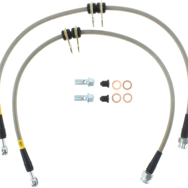 StopTech 00-05 Honda S2000 Front SS Brake Lines-Brake Line Kits-Stoptech-STO950.40008-SMINKpower Performance Parts