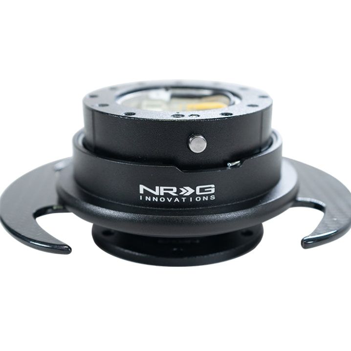 NRG Quick Release Kit Gen 3.0 - Black Body / Black Ring w/ Carbon Fiber Handles - SMINKpower Performance Parts NRGSRK-650CF NRG