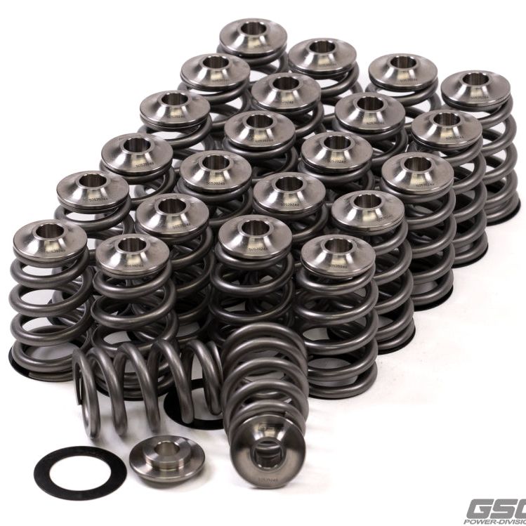 GSC P-D Nissan VQ35 Extreme Conical Valve Spring Titanium Retainer and Spring Seat Kit-Valve Springs, Retainers-GSC Power Division-GSC5016-SMINKpower Performance Parts