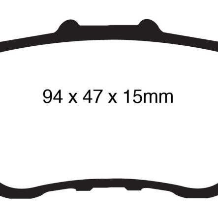 EBC 09-14 Acura TSX 2.4 Greenstuff Rear Brake Pads-Brake Pads - Performance-EBC-EBCDP21987-SMINKpower Performance Parts