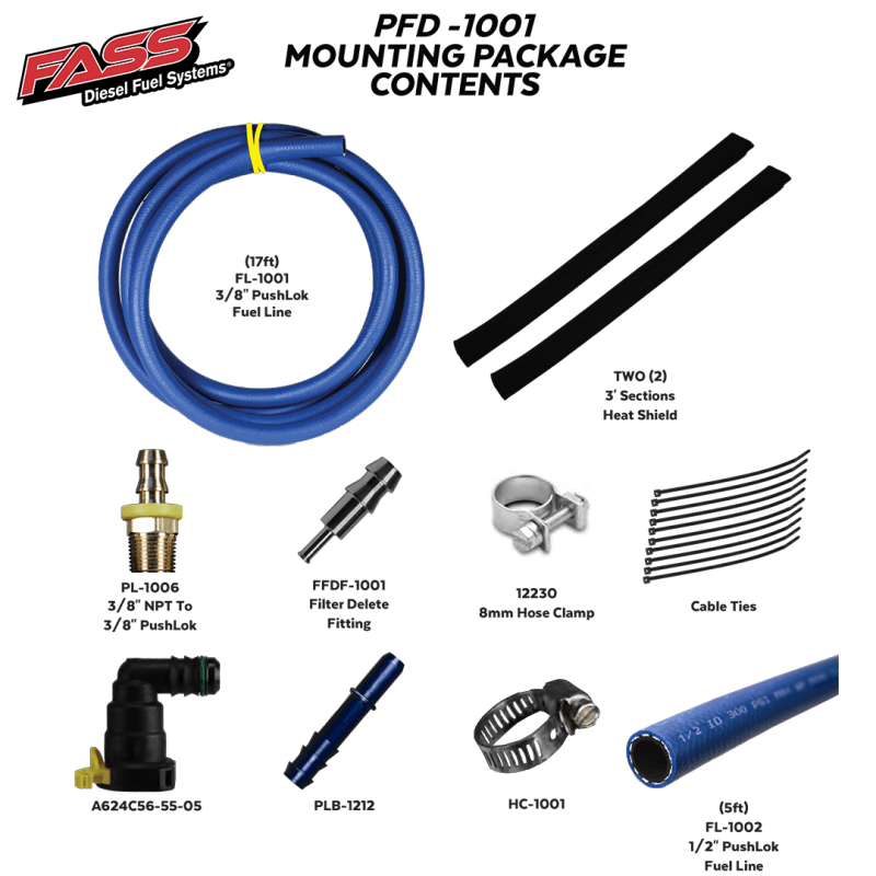 FASS 11-19 Ford Powerstroke Filter Delete Kit PFD-1001 - SMINKpower Performance Parts FASSPFD1001 FASS Fuel Systems