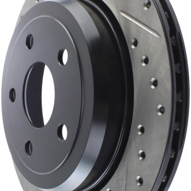 StopTech Slotted & Drilled Sport Brake Rotor 11-17 Jeep Grand Cherokee (Excludes SRT8)-Brake Rotors - Slot & Drilled-Stoptech-STO127.58007R-SMINKpower Performance Parts
