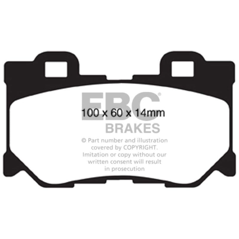 EBC 08-13 Infiniti FX50 5.0 Redstuff Rear Brake Pads-Brake Pads - Performance-EBC-EBCDP31824C-SMINKpower Performance Parts