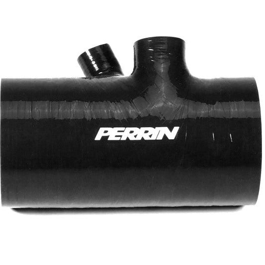 Perrin 2022+ Subaru WRX Black 3in Turbo Inlet Hose w/ Nozzle (Short)-Hoses-Perrin Performance-PERPSP-INT-426BK-SMINKpower Performance Parts