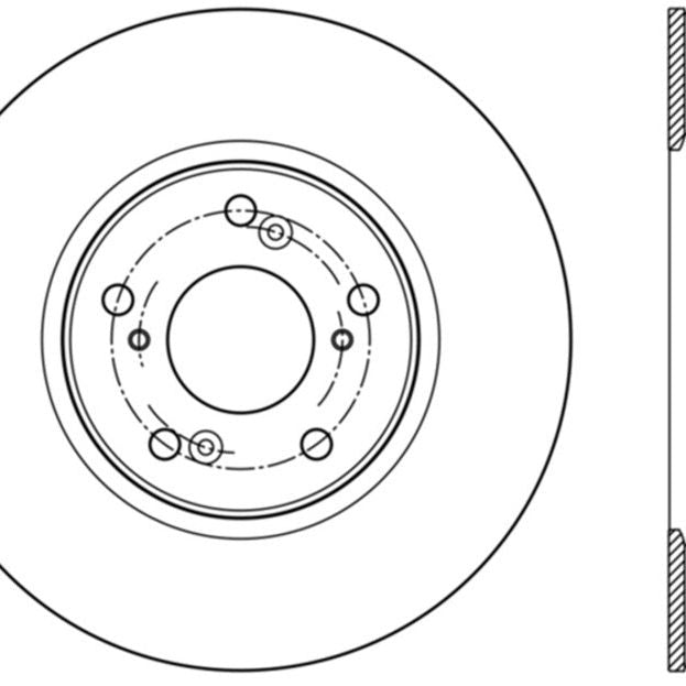 StopTech Slotted Sport Brake Rotor 2014 Honda Accord V6 Front Left-Brake Rotors - Slotted-Stoptech-STO126.40086SL-SMINKpower Performance Parts