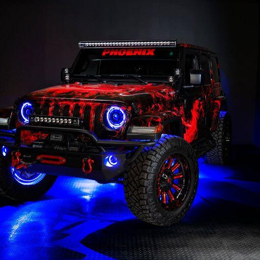 Oracle Jeep Wrangler JL/JT Sport High Performance W LED Fog Lights - ColorSHIFT w/o Controller - SMINKpower Performance Parts ORL5847-334 ORACLE Lighting