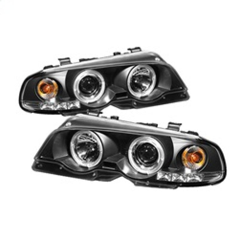 Spyder BMW E46 3-Series 00-03 2DR 1PC Projector Headlights LED Halo LED Blk PRO-YD-BMWE46-2D-HL-BK-Headlights-SPYDER-SPY5008923-SMINKpower Performance Parts