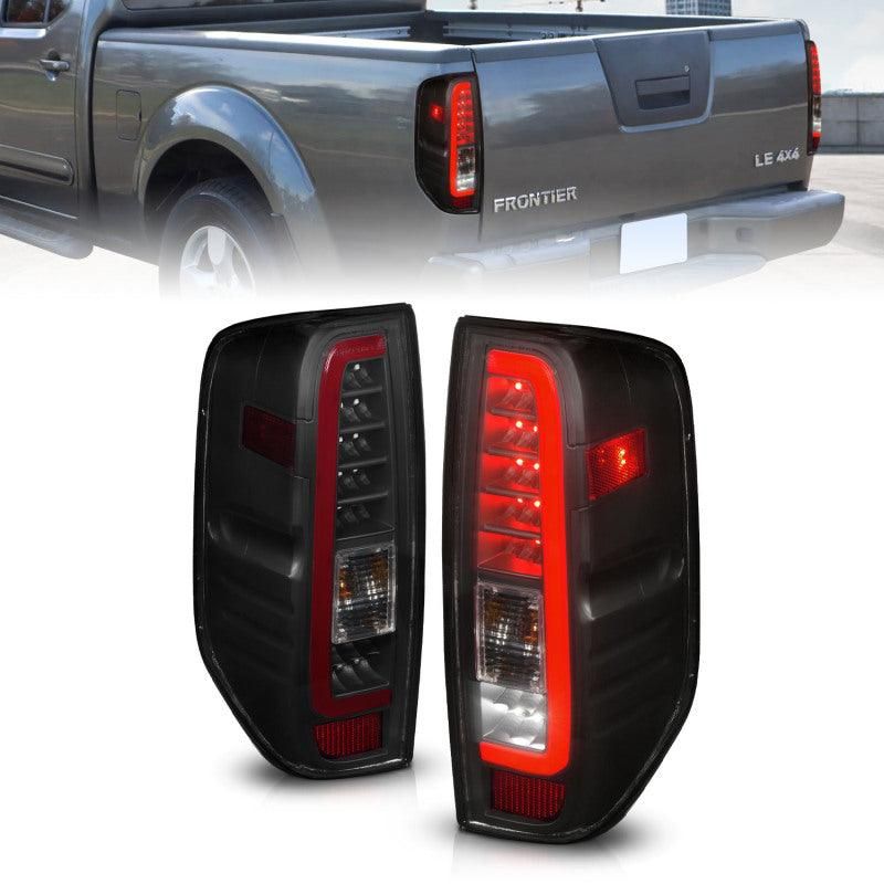 ANZO 2005-2021 Nissan Frontier LED Taillights Black Housing/Smoke Lens - SMINKpower Performance Parts ANZ311444 ANZO