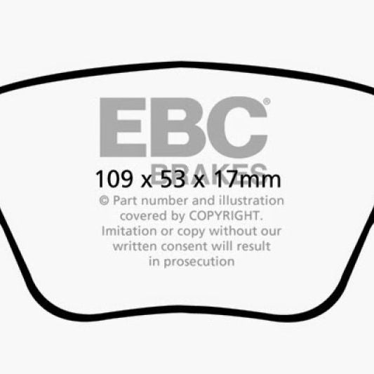 EBC 10-13 Audi A3 2.0 Turbo (Bosch rear caliper) Greenstuff Rear Brake Pads-Brake Pads - Performance-EBC-EBCDP22075-SMINKpower Performance Parts