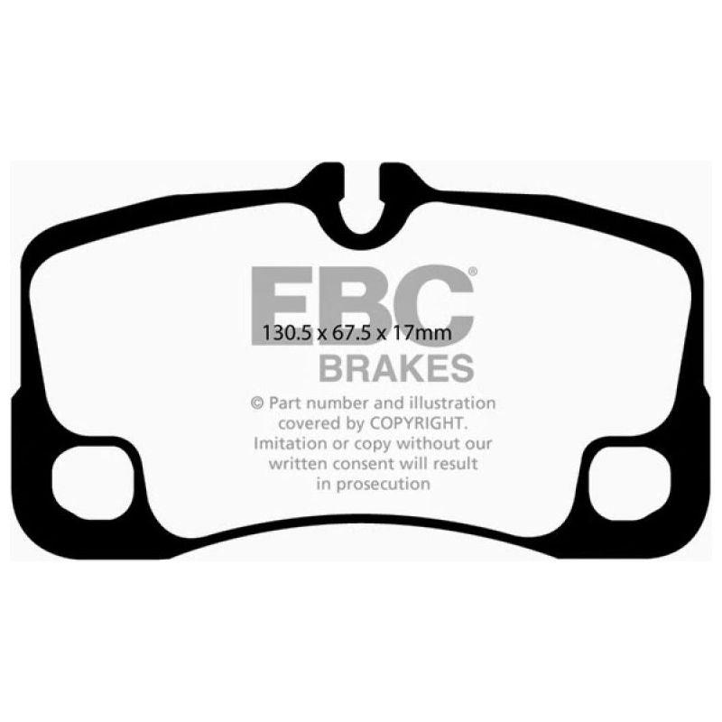 EBC 09-12 Porsche 911 (997) (Cast Iron Rotor only) 3.6 Carrera 2 Redstuff Rear Brake Pads - SMINKpower Performance Parts EBCDP31930C EBC
