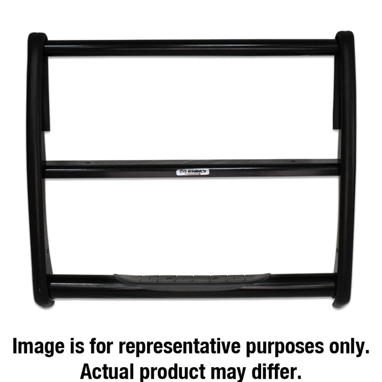 Go Rhino 07-13 Chevrolet Avalanche 3000 Series StepGuard - Black (Center Grille Guard Only) - SMINKpower Performance Parts GOR3160B Go Rhino