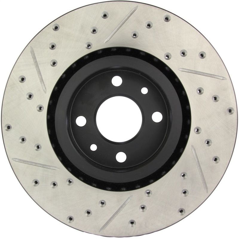 StopTech Slotted & Drilled Sport Brake Rotor-Brake Rotors - Slot & Drilled-Stoptech-STO127.04004L-SMINKpower Performance Parts