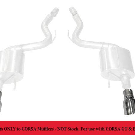 Corsa 15-17 Ford Mustang GT 3.0in Inlet / 4.5in Outlet Polished Tip Kit (For Corsa Exhaust Only)-Tips-CORSA Performance-COR14346-SMINKpower Performance Parts