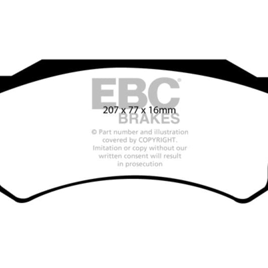 EBC 05-06 Dodge Ram SRT-10 8.3 Yellowstuff Front Brake Pads - SMINKpower Performance Parts EBCDP41739R EBC