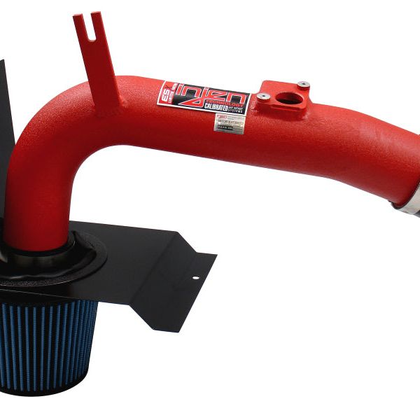 Injen 08-13 Subaru WRX/STi 2.5L (t) Wrinkle Red Cold Air Intake-Cold Air Intakes-Injen-INJSP1204WR-SMINKpower Performance Parts