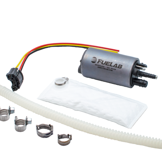 Fuelab 496 In-Tank Brushless Fuel Pump w/9mm Barb & 6mm Barb Siphon - 500 LPH - SMINKpower Performance Parts FLB49614 Fuelab