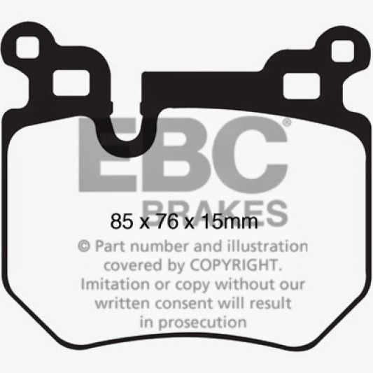 EBC 08-10 BMW 135 3.0 Twin Turbo Redstuff Rear Brake Pads-Brake Pads - Performance-EBC-EBCDP31996C-SMINKpower Performance Parts