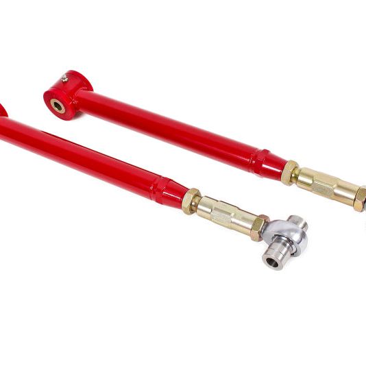 BMR 05-14 S197 Mustang On-Car Adj. Lower Control Arms / Rod End Combo (Polyurethane) - Red-Control Arms-BMR Suspension-BMRTCA021R-SMINKpower Performance Parts