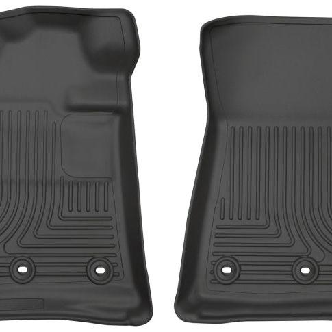 Husky Liners 13-16 Lexus LX570 / 13-16 Toyota Land Cruiser Weatherbeater Black Front Floor Liners-Floor Mats - Rubber-Husky Liners-HSL13091-SMINKpower Performance Parts