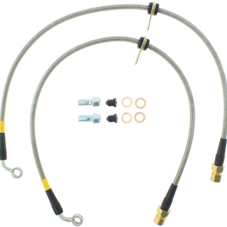 StopTech 10+ Camaro LS/LT V6 Stainless Steel Rear Brake Lines-Brake Line Kits-Stoptech-STO950.62510-SMINKpower Performance Parts