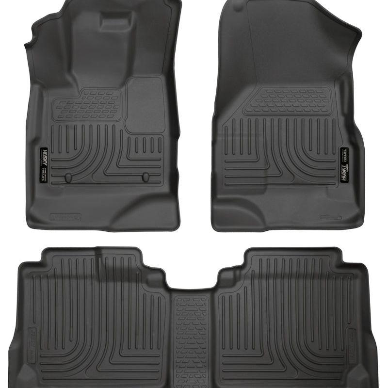 Husky Liners 10-12 Chevy Equinox/GMC Terrain WeatherBeater Combo Black Floor Liners-Floor Mats - Rubber-Husky Liners-HSL98131-SMINKpower Performance Parts