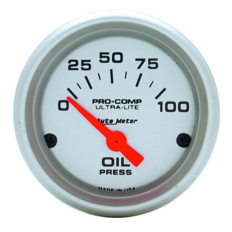 Autometer Ultra-Lite 52mm 0-100 PSI Electronic Oil Pressure Gauge-Gauges-AutoMeter-ATM4327-SMINKpower Performance Parts