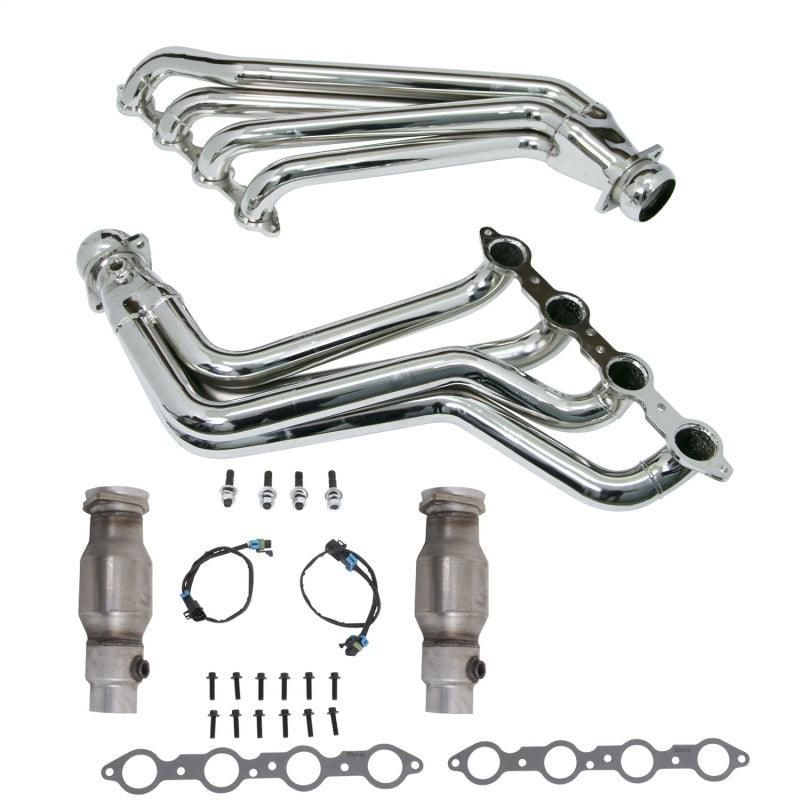 BBK 10-15 Camaro LS3 L99 Long Tube Exhaust Headers With Converters - 1-3/4 Chrome - SMINKpower Performance Parts BBK4021 BBK