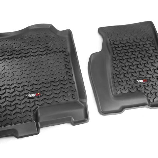 Rugged Ridge Floor Liner Front Black 1999-2006 Chevrolet Silverado / GMC Sierra 1500 - SMINKpower Performance Parts RUG82901.02 Rugged Ridge