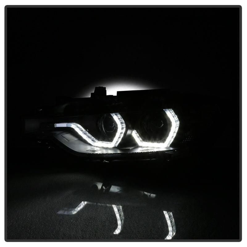 Spyder 12-14 BMW F30 3 Series 4DR Projector Headlights - Black PRO-YD-BMWF3012-AFSHID-BK - SMINKpower Performance Parts SPY5086754 SPYDER