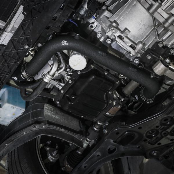 aFe BladeRunner 2-1/4 IN Aluminum Hot Charge Pipe Black 17-20 Hyundai Elantra GT L4-1.6L (t) - SMINKpower Performance Parts AFE46-20638-B aFe