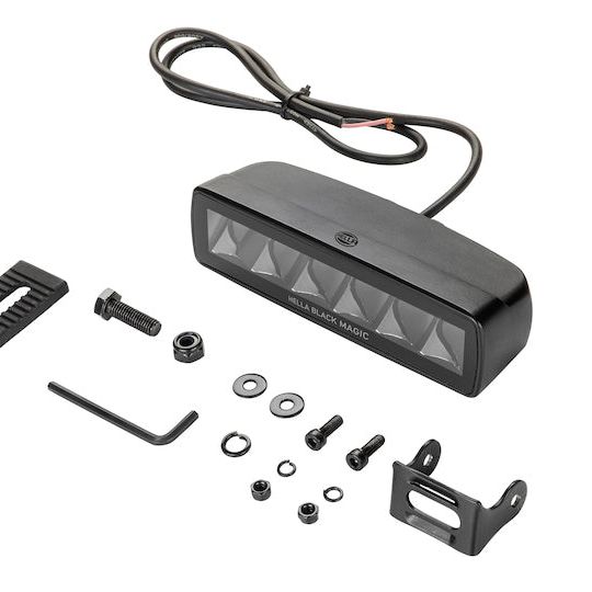 Hella Universal Black Magic 6 L.E.D. Mini Light Bar - Spot Beam - SMINKpower Performance Parts HELLA358176211 Hella