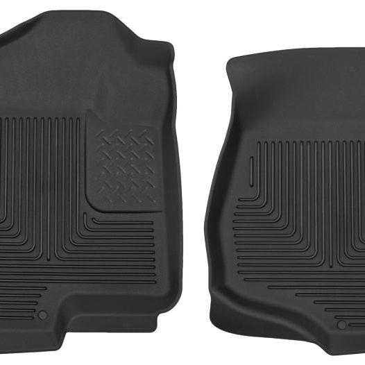 Husky Liners 07-12 GM Silverado/Tahoe/Suburban/Escalade X-Act Contour Black Floor Liners-Floor Mats - Rubber-Husky Liners-HSL53101-SMINKpower Performance Parts