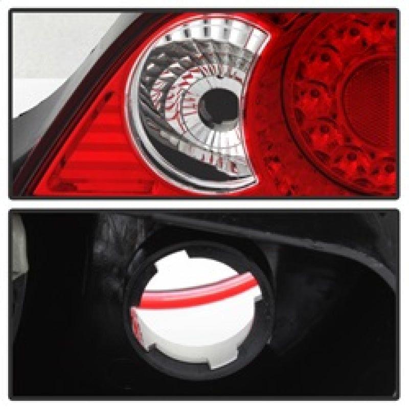 Spyder Acura RSX 02-04 LED Tail Lights Red Clear ALT-YD-ARSX02-LED-RC - SMINKpower Performance Parts SPY5000385 SPYDER